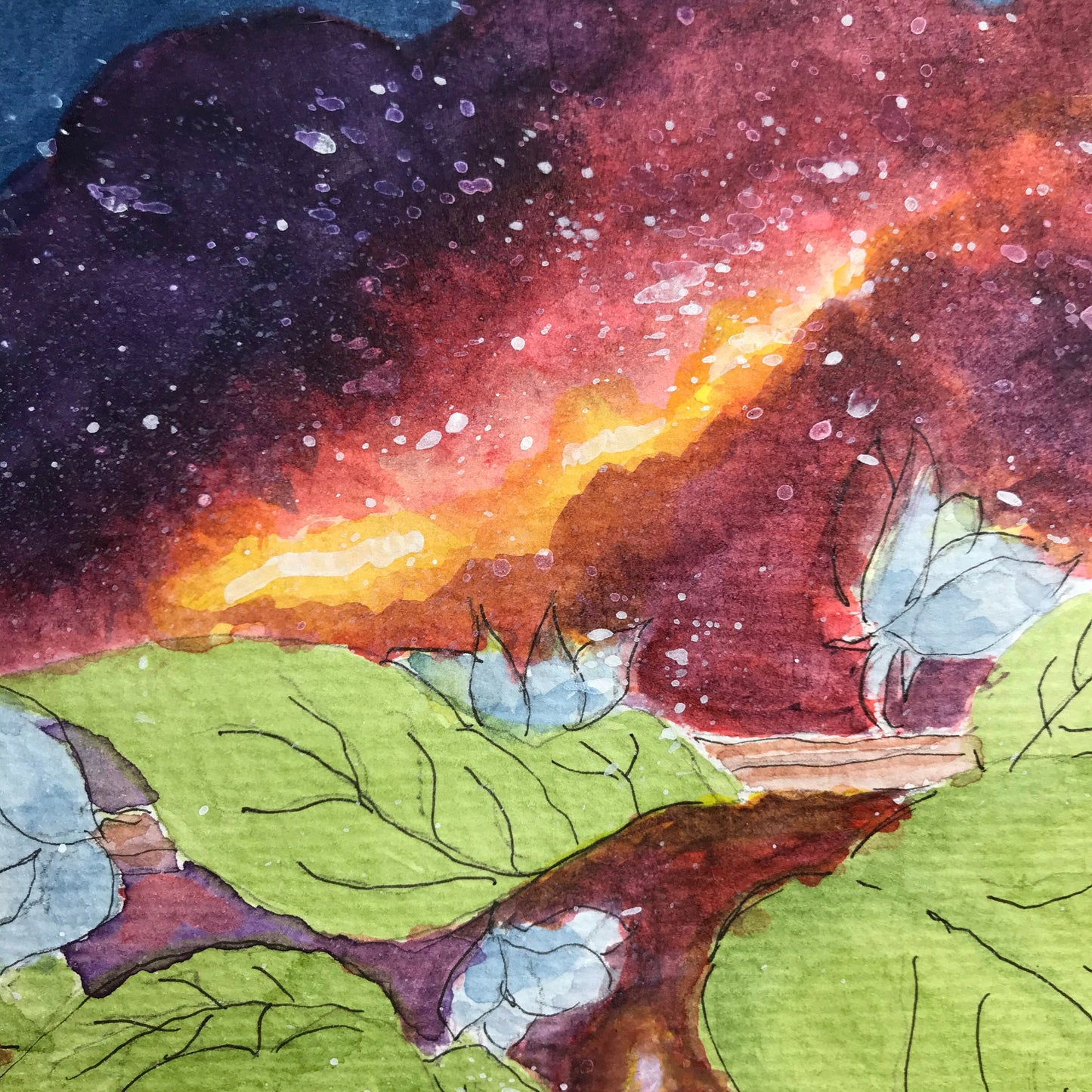 Afro Galaxy Blue