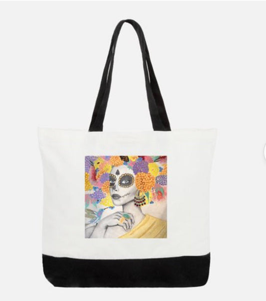 Muerte Y Flores Tote