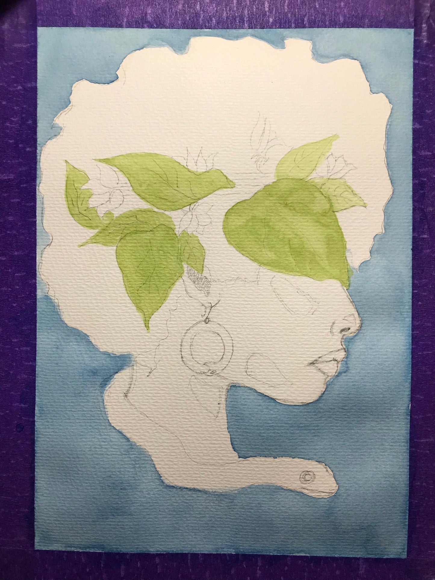 Afro Galaxy Blue